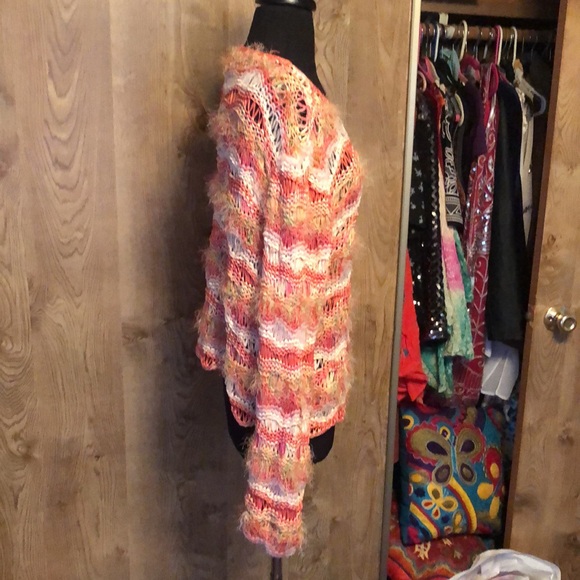 Beautiful Silk Designer Sweater by J. Jill Hand Knit Size XL - Picture 5 of 10